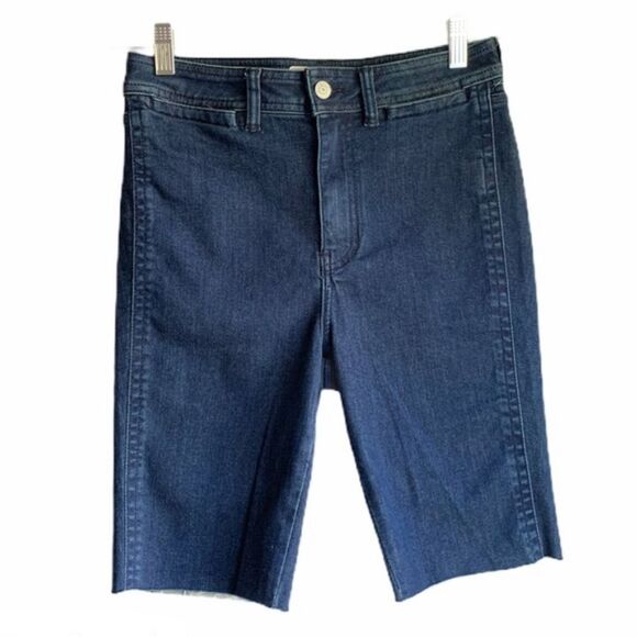 NWT/NWOT Free People So Chic Denim Biker Shorts - Picture 8 of 12